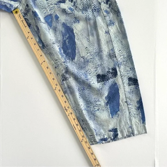 Anthropologie Pilcro Reese Smocked Pull-on Barrel Pants Printed Edition |XL| EUC - Picture 10 of 12